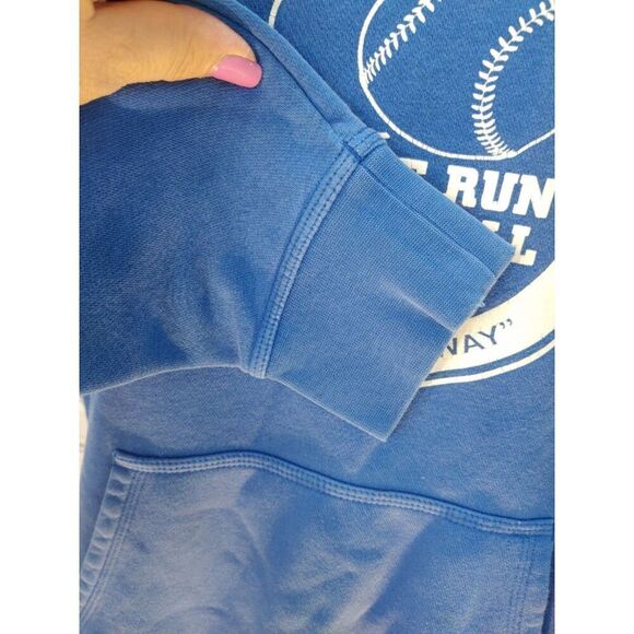 Nike Men's Size Medium Blue Fleece Pullover Hoodie Sweatshirt. - Picture 5 of 10